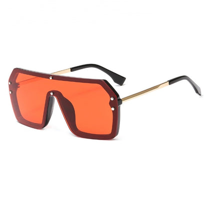 BoldVision Oversize Square Fashion Sunglasses - UV400 Protection