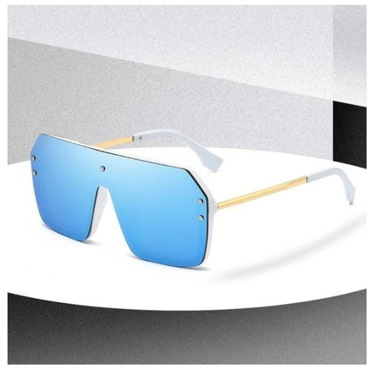 BoldVision Oversize Square Fashion Sunglasses - UV400 Protection