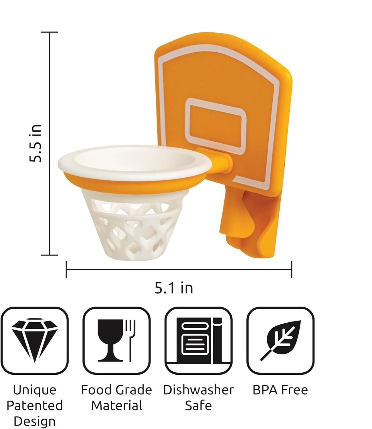 Kitchen Basketball Hoop Egg Yellow And Clear Separator