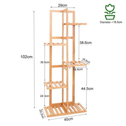 Bamboo 5/6 Tier Plant Stand Rack