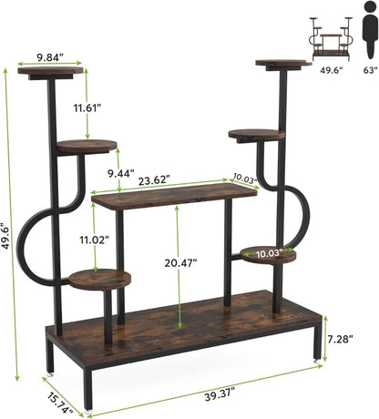 8-Tier Metal Plant Stand