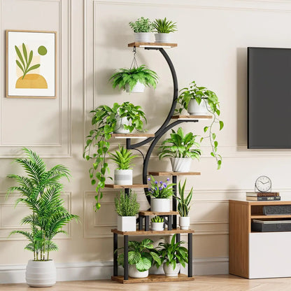 8 Tier Indoor Plant Shelf With Grow Lights