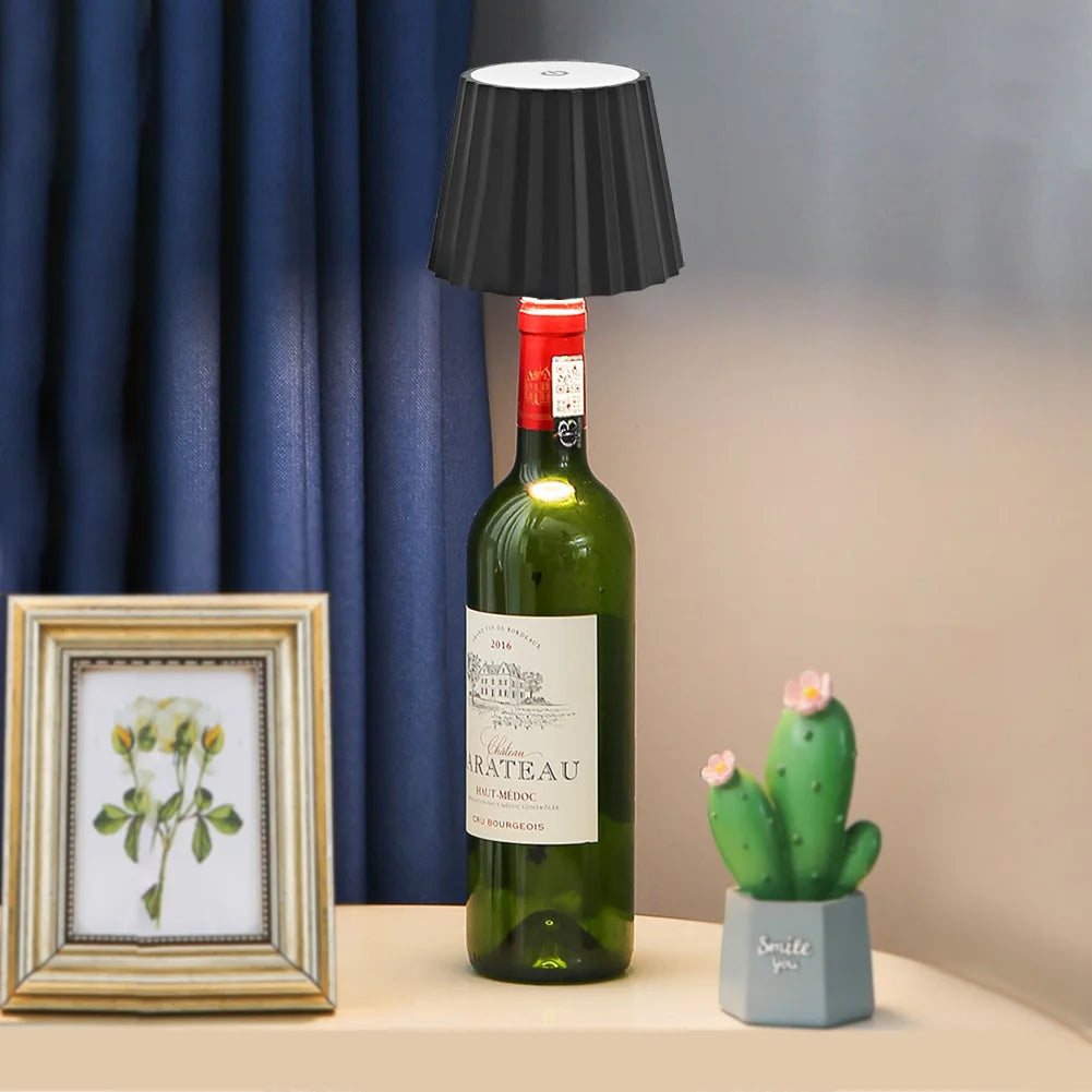 Creative Wireless Wine Bottle Table Lamp