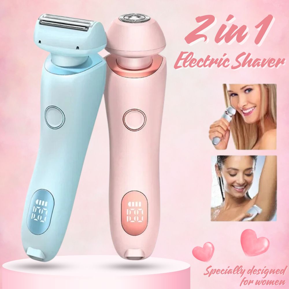 SilkySmooth 2-in-1 Electric Shaver for Women