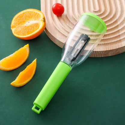 Multifunctional Storage Type Peeling Knife Peeling Knife With Storage Tube Peeler Peeling Kitchen Supplies Household Peeling Knife