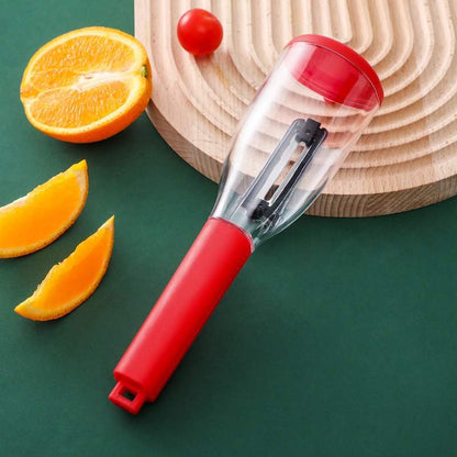 Multifunctional Storage Type Peeling Knife Peeling Knife With Storage Tube Peeler Peeling Kitchen Supplies Household Peeling Knife