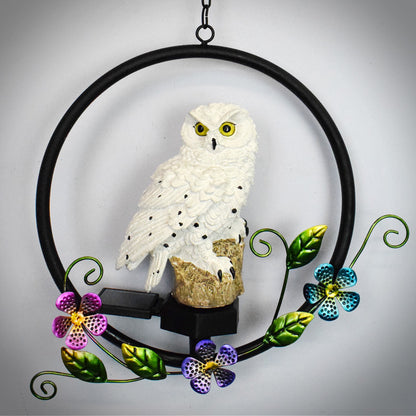 Solar Owl Garden Lawn Light